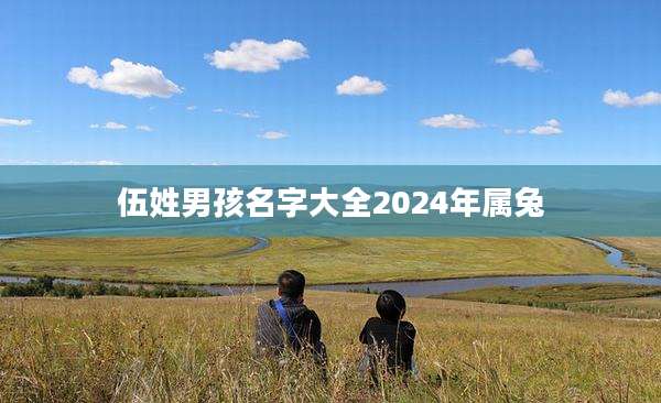 伍姓男孩名字大全2024年属兔