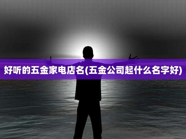 好听的五金家电店名(五金公司起什么名字好)