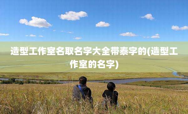 造型工作室名取名字大全带泰字的(造型工作室的名字)