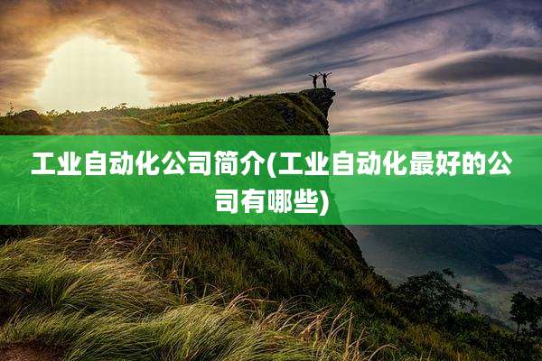 工业自动化公司简介(工业自动化最好的公司有哪些)