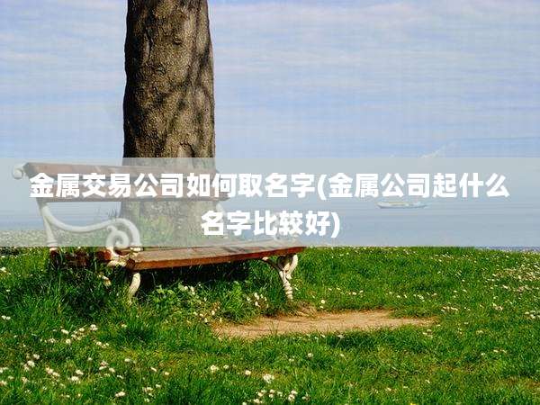 金属交易公司如何取名字(金属公司起什么名字比较好)