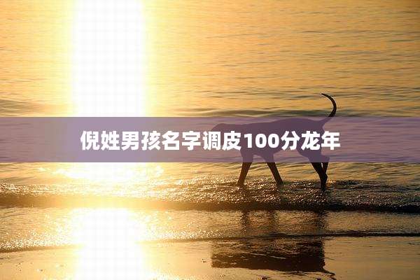 倪姓男孩名字调皮100分龙年