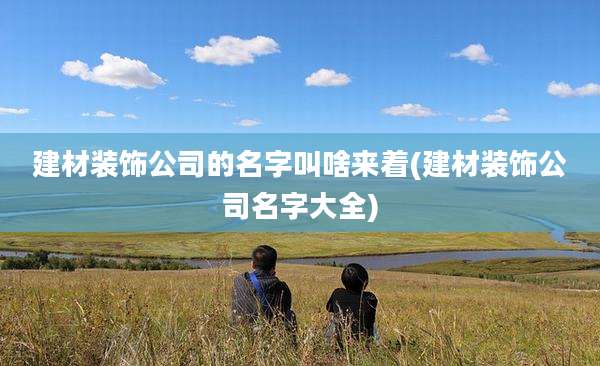 建材装饰公司的名字叫啥来着(建材装饰公司名字大全)