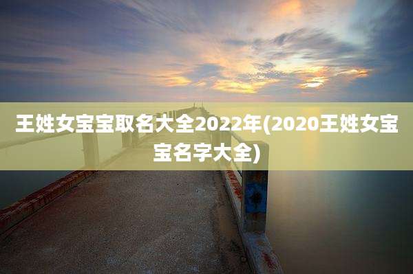 王姓女宝宝取名大全2022年(2020王姓女宝宝名字大全)