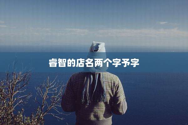 睿智的店名两个字予字