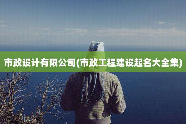 市政设计有限公司(市政工程建设起名大全集)