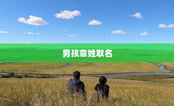 男孩章姓取名