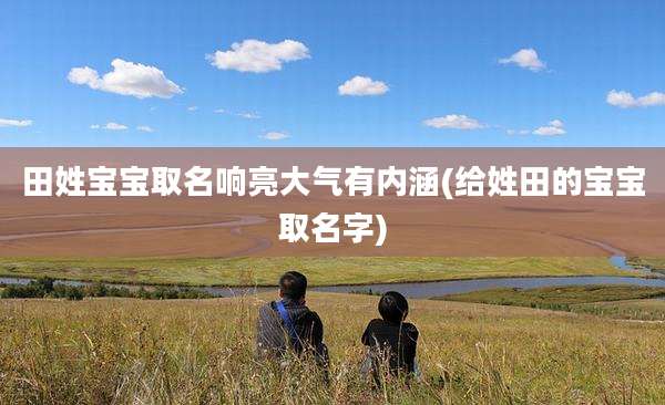 田姓宝宝取名响亮大气有内涵(给姓田的宝宝取名字)