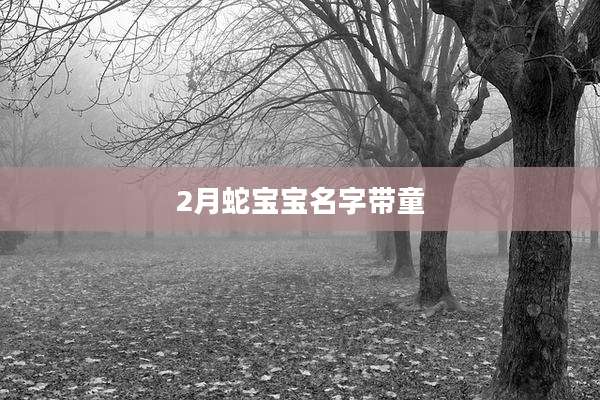 2月蛇宝宝名字带童