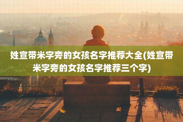 姓宣带米字旁的女孩名字推荐大全(姓宣带米字旁的女孩名字推荐三个字)