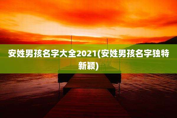 安姓男孩名字大全2021(安姓男孩名字独特新颖)