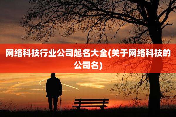 网络科技行业公司起名大全(关于网络科技的公司名)