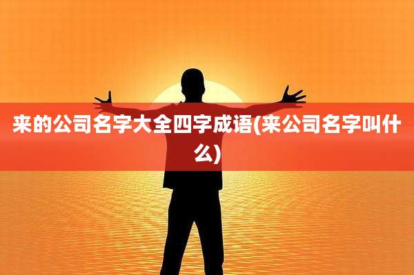 来的公司名字大全四字成语(来公司名字叫什么)