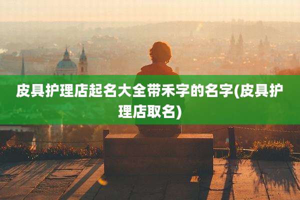 皮具护理店起名大全带禾字的名字(皮具护理店取名)