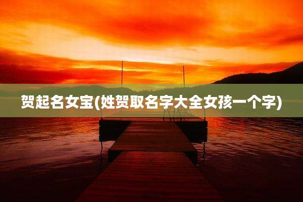 贺起名女宝(姓贺取名字大全女孩一个字)