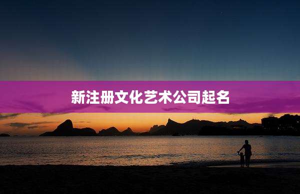 新注册文化艺术公司起名