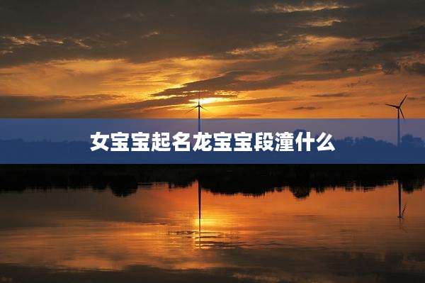 女宝宝起名龙宝宝段潼什么