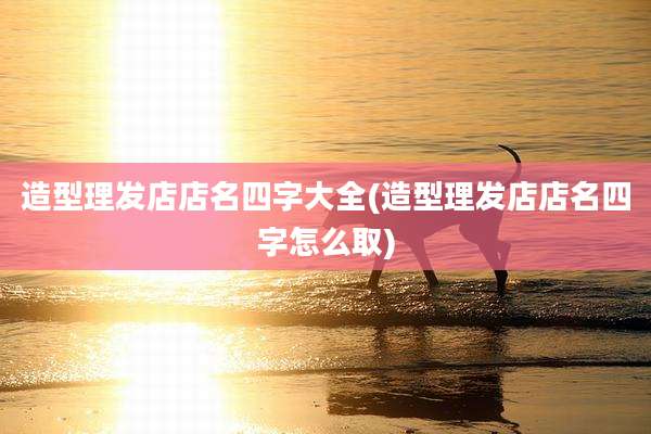 造型理发店店名四字大全(造型理发店店名四字怎么取)