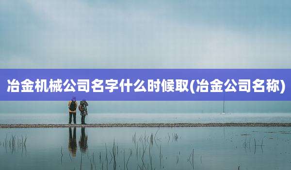 冶金机械公司名字什么时候取(冶金公司名称)