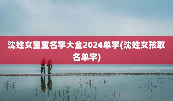 沈姓女宝宝名字大全2024单字(沈姓女孩取名单字)