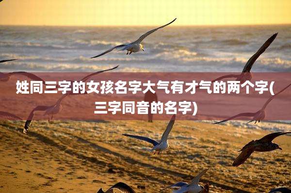 姓同三字的女孩名字大气有才气的两个字(三字同音的名字)