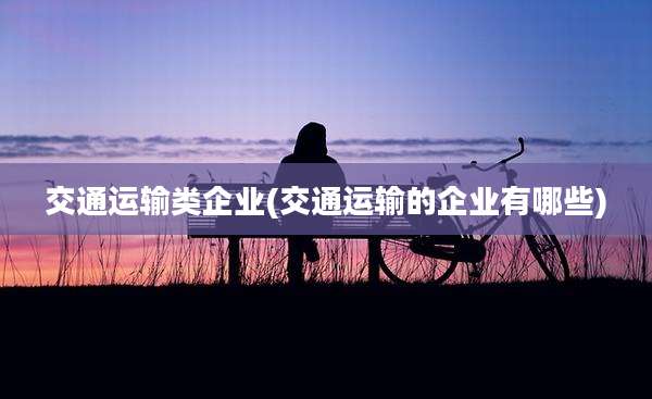 交通运输类企业(交通运输的企业有哪些)