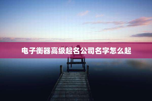 电子衡器高级起名公司名字怎么起