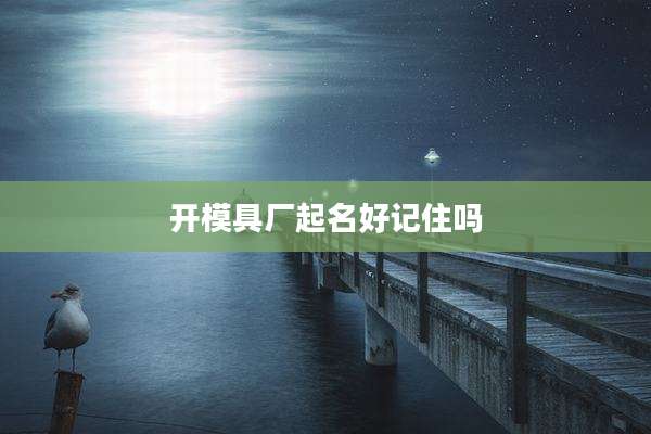 开模具厂起名好记住吗