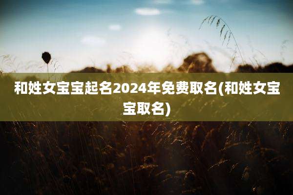 和姓女宝宝起名2024年免费取名(和姓女宝宝取名)
