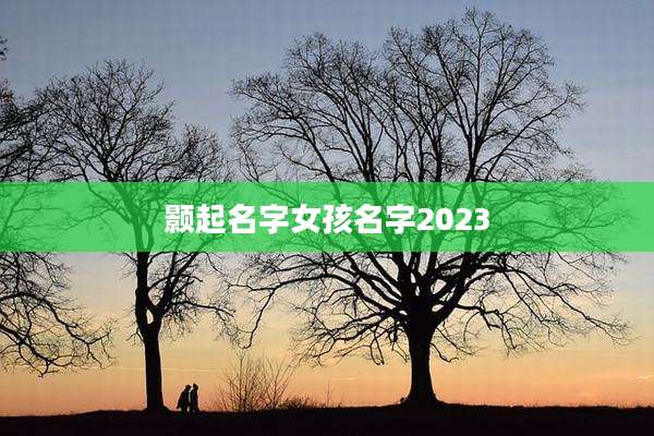 颢起名字女孩名字2023