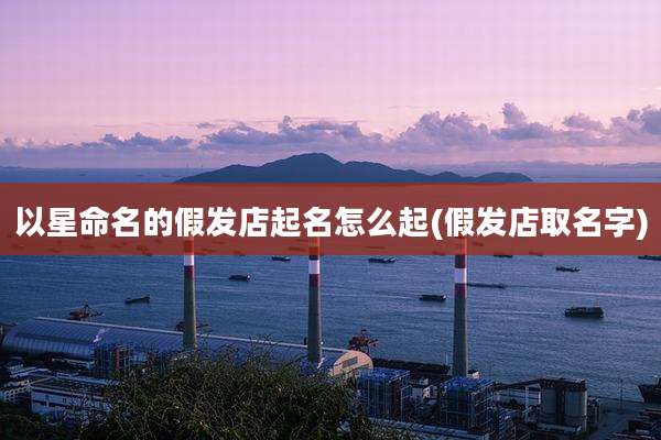 以星命名的假发店起名怎么起(假发店取名字)