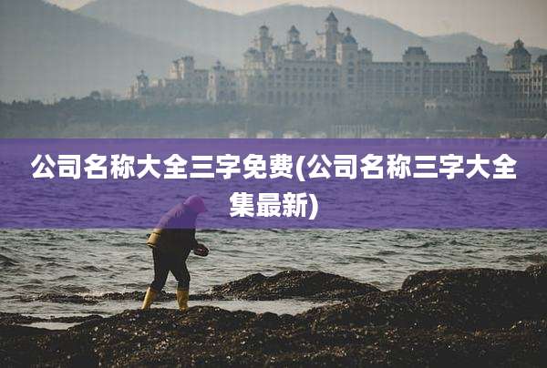 公司名称大全三字免费(公司名称三字大全集最新)