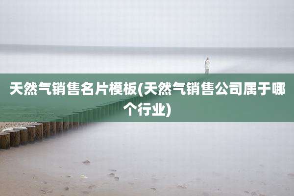 天然气销售名片模板(天然气销售公司属于哪个行业)
