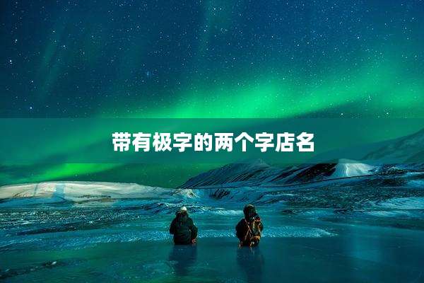 带有极字的两个字店名
