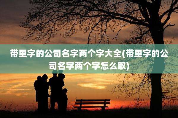 带里字的公司名字两个字大全(带里字的公司名字两个字怎么取)