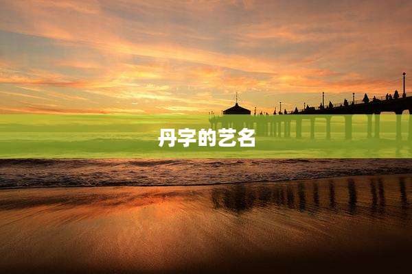 丹字的艺名