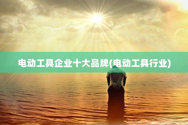 电动工具企业十大品牌(电动工具行业)