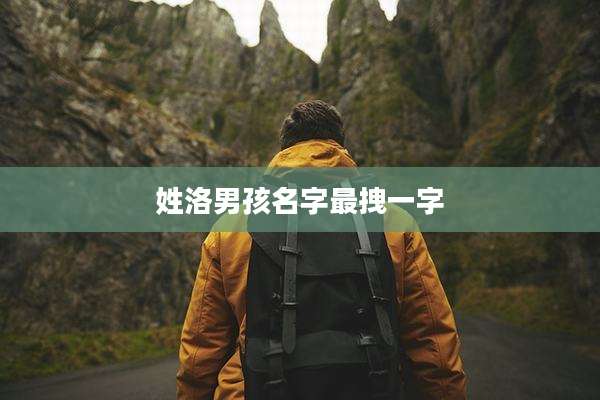 姓洛男孩名字最拽一字