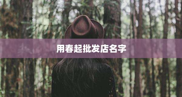 用春起批发店名字
