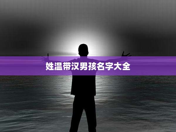 姓温带汉男孩名字大全