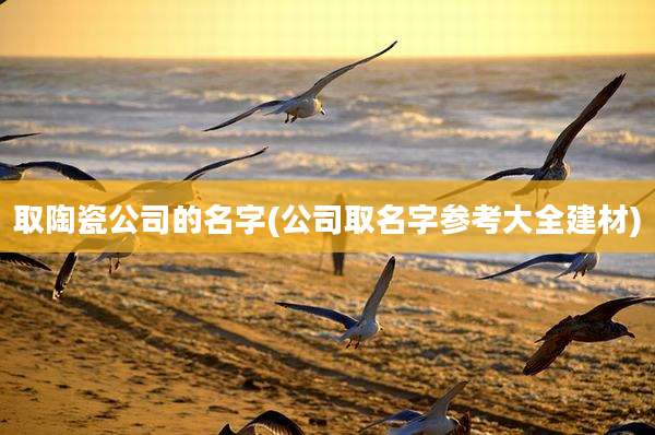 取陶瓷公司的名字(公司取名字参考大全建材)
