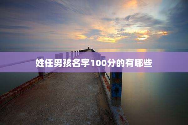 姓任男孩名字100分的有哪些