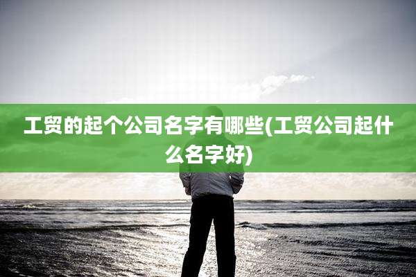 工贸的起个公司名字有哪些(工贸公司起什么名字好)