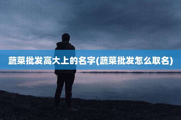 蔬菜批发高大上的名字(蔬菜批发怎么取名)