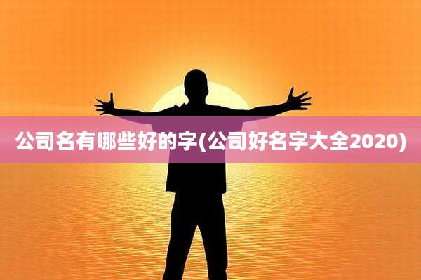 公司名有哪些好的字(公司好名字大全2020)