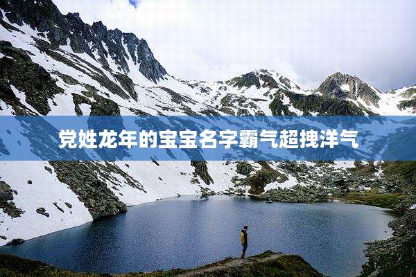 党姓龙年的宝宝名字霸气超拽洋气