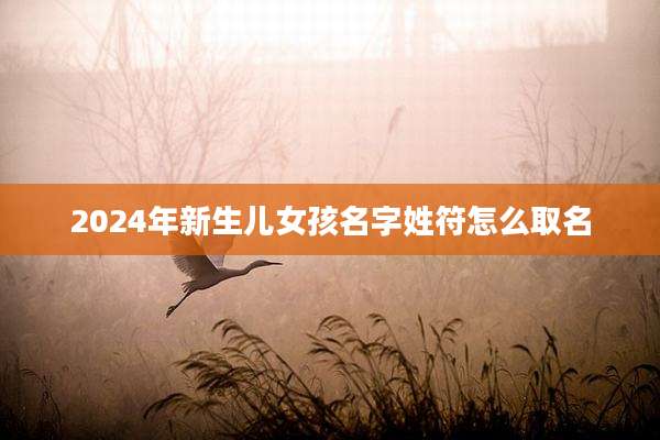 2024年新生儿女孩名字姓符怎么取名