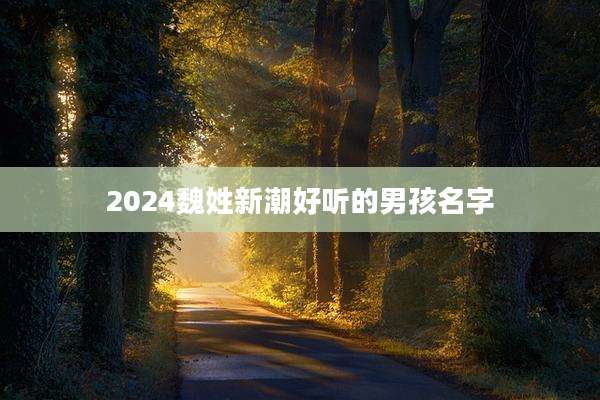 2024魏姓新潮好听的男孩名字