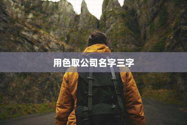 用色取公司名字三字