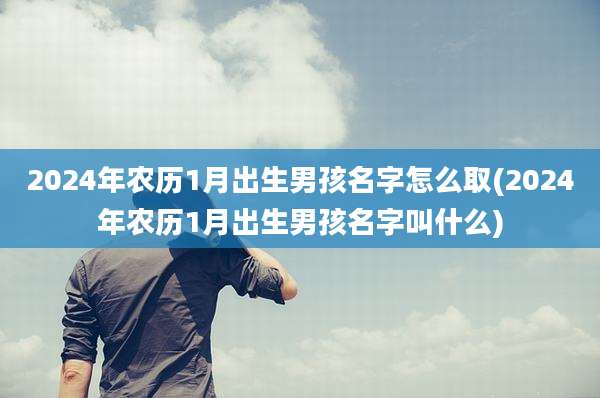 2024年农历1月出生男孩名字怎么取(2024年农历1月出生男孩名字叫什么)